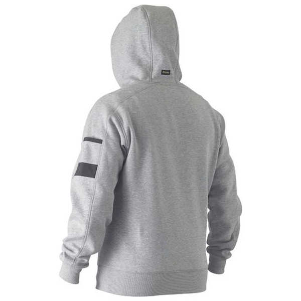 Bisley Work Fleece Hoodie Grey Marle