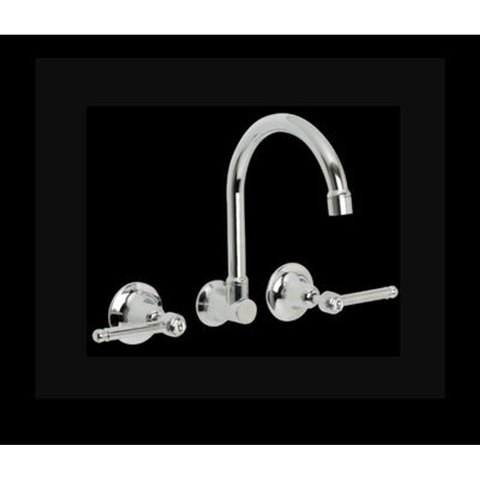 Ram Dorset Wall Sink Set Chrome Lever Ceramic Disc