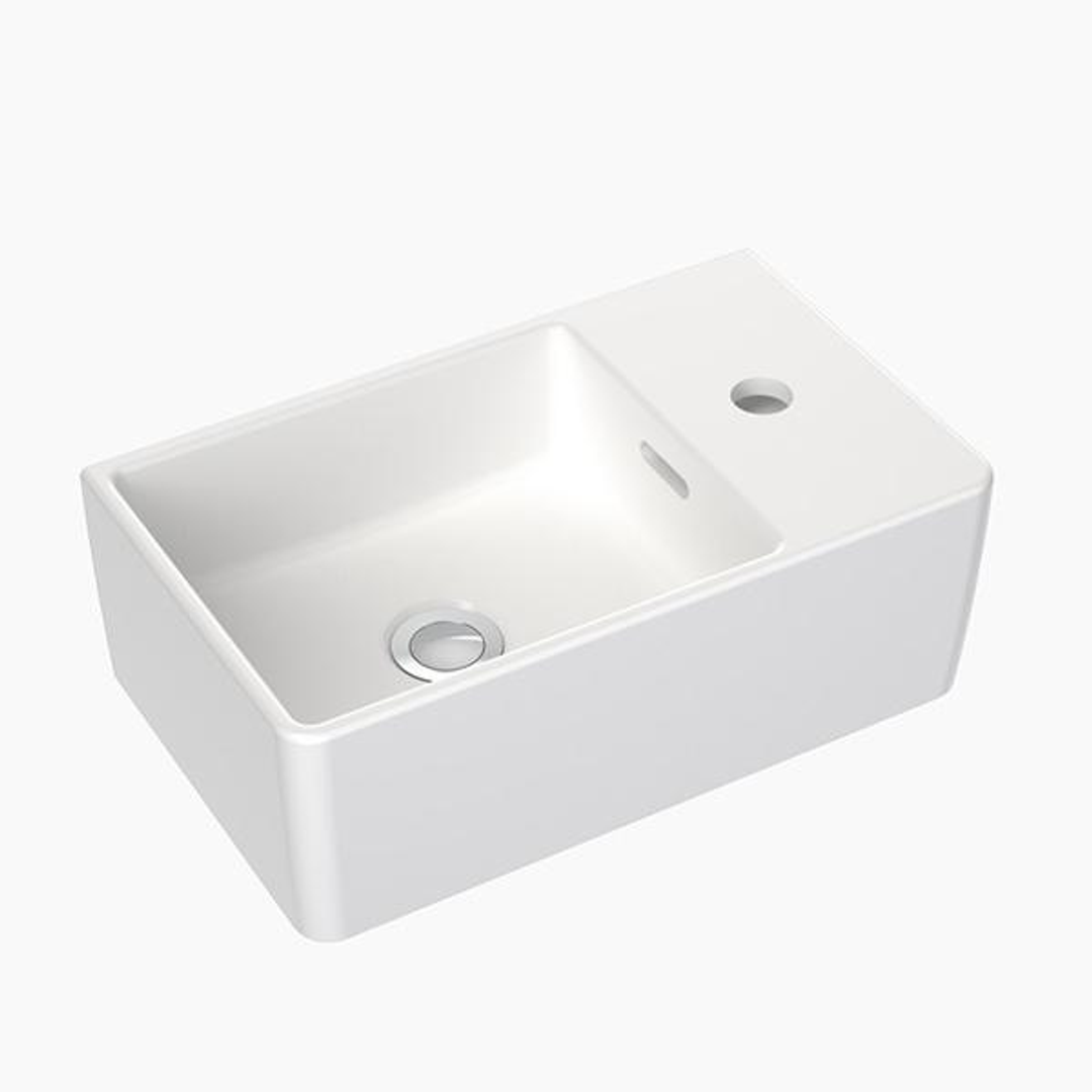 Clark Square Hand Wall Basin One Taphole