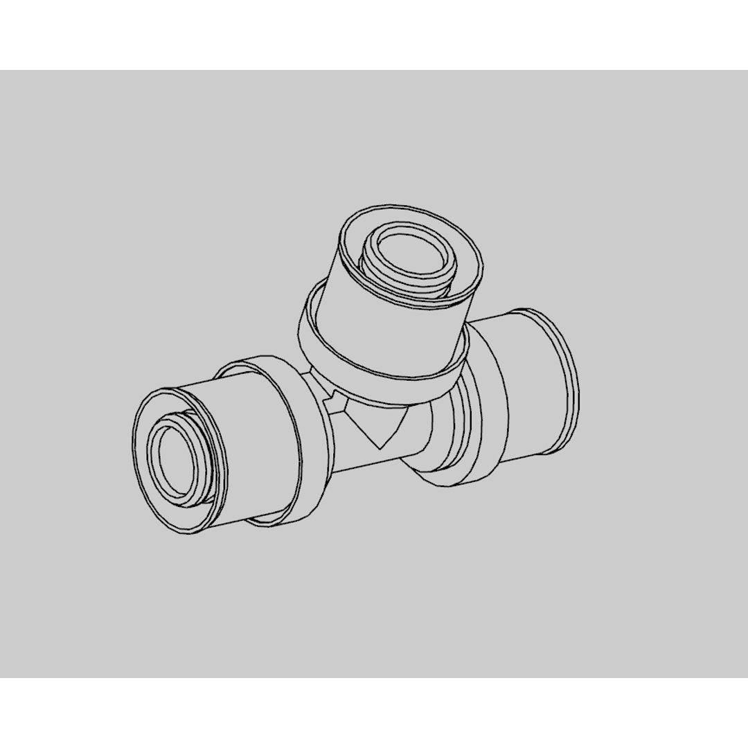 Unipex No.24 Tee Equal Dn25