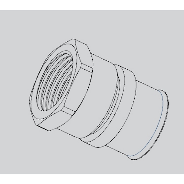 Unipex No.2 Female Straight Connector Dn20X1/2"