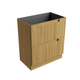 Aulic Lovina Floor Standing Harvest Oak Fluted Cabinet 700mm Cato Undermount Stone Top
