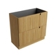 Aulic Lovina Floor Standing 900mm Harvest Oak Fluted Cabinet 880mm