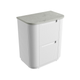 Aulic Curva Floorstanding Matt White Fluted Curved Cabinet 750mm Alpine Flat Stone Top