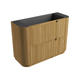Aulic Varcelli Floor Standing Harvest Oak Curve Cabinet 1180mm