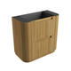 Aulic Varcelli Floor Standing Harvest Oak Curve Cabinet 880mm