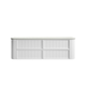 Aulic Ramee Fluted Wall Hung 1800Mm Double Matte White Cabinet With Cato Flat Stone
