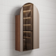 Aulic Canterbury Arch Walnut Shaving Cabinet 500X900X150Mm