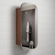Aulic Vienna Walnut Shaving Cabinet 450X900X150Mm