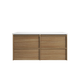 Aulic Venetta Framed Harvest Oak Wall Hung 1200Mm Cabinet 1200 With Alpine Flat Stone