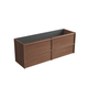 Aulic Venetta Framed Wall Hung 1500Mm Walnut Cabinet 1480X458X560Mm