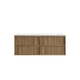 Aulic Venetta Fluted Framed Wall Hung 1500Mm Harvest Oak Cabinet With Pure Flat Stone Top