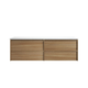 Aulic Venetta Framed Harvest Oak Wall Hung 1800 Double Cabinet 1800 With Cato Flat Top