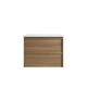 Aulic Venetta Framed Harvest Oak Wall Hung 750Mm Cabinet 750 With Crystal Ceramic Top