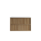 Aulic Venetta Fluted Framed Wall Hung 900Mm Harvest Oak Cabinet 880X458X560Mm