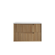 Aulic Voulari Framed W/H 900 Harvest Oak Cabinet & Alpine Stone Top C/W U/M Basin Vo900Whast86