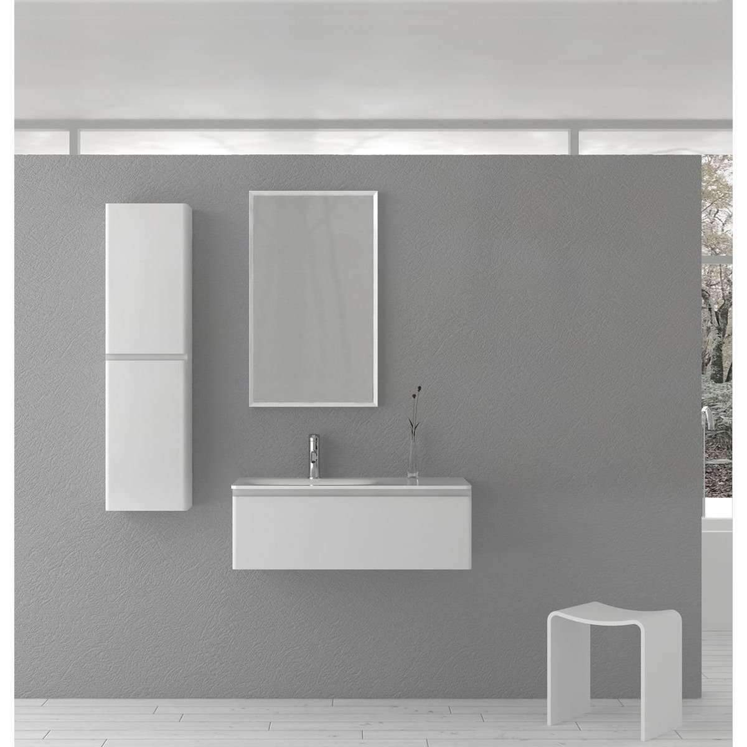 Parisi Flow 900 Wall Hung Vanity & Wash Basin White