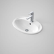 Caroma Centro 565mm X 395mm Vanity Basin 3 Tap Hole White  664135W
