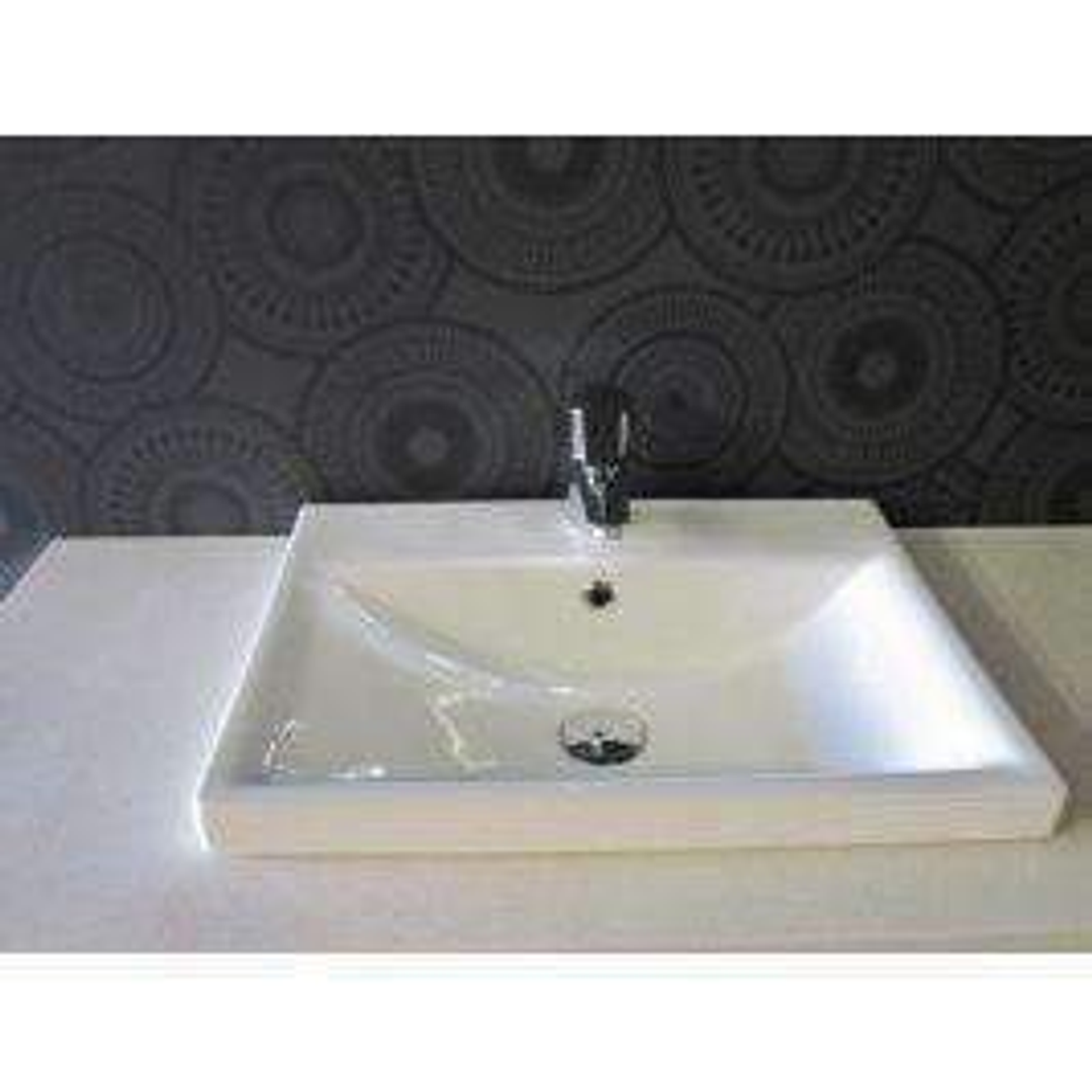 Argent Zen Drop In Basin 1Th White