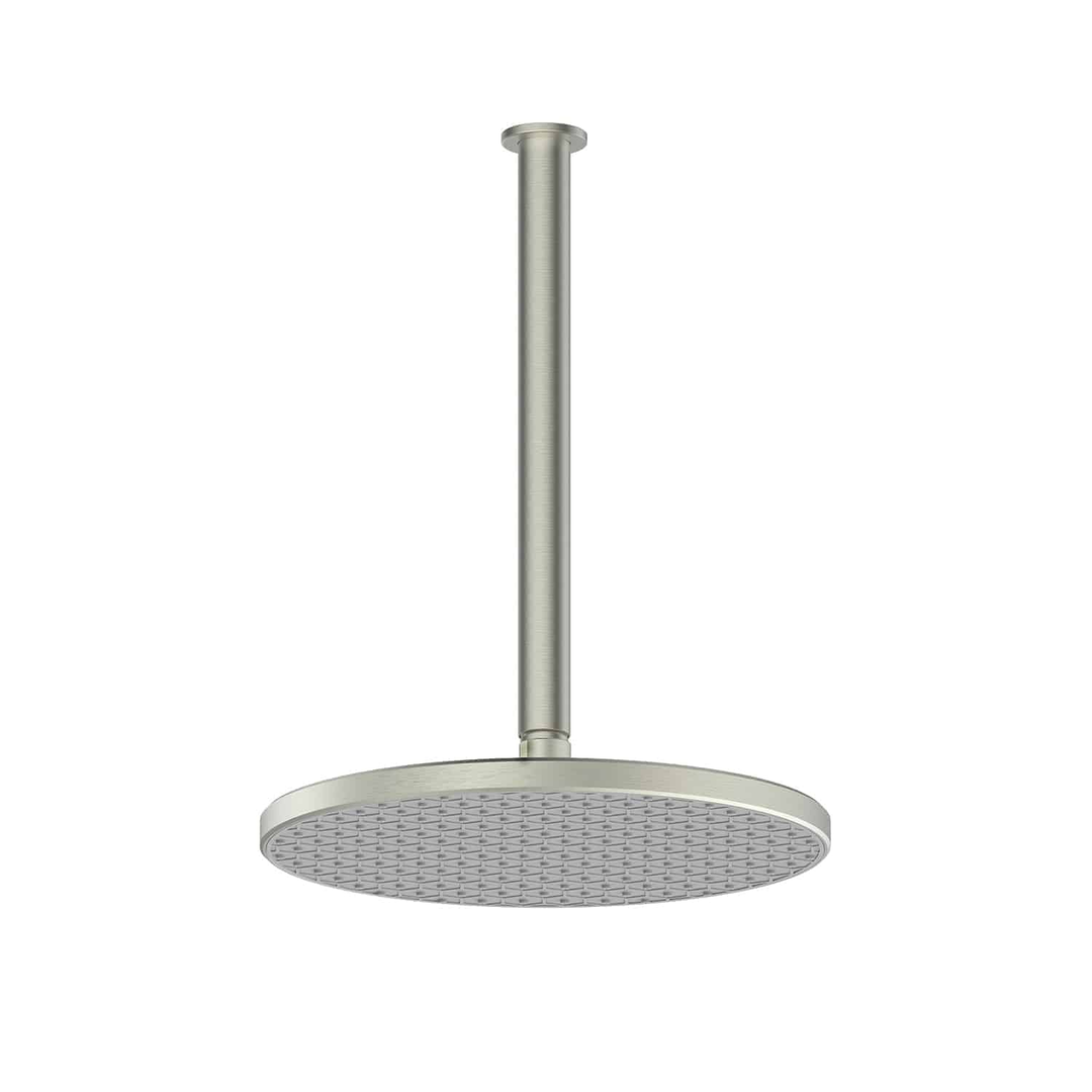 Greens Glide Rainboost Ceiling Shower Pvd Brushed Nickel