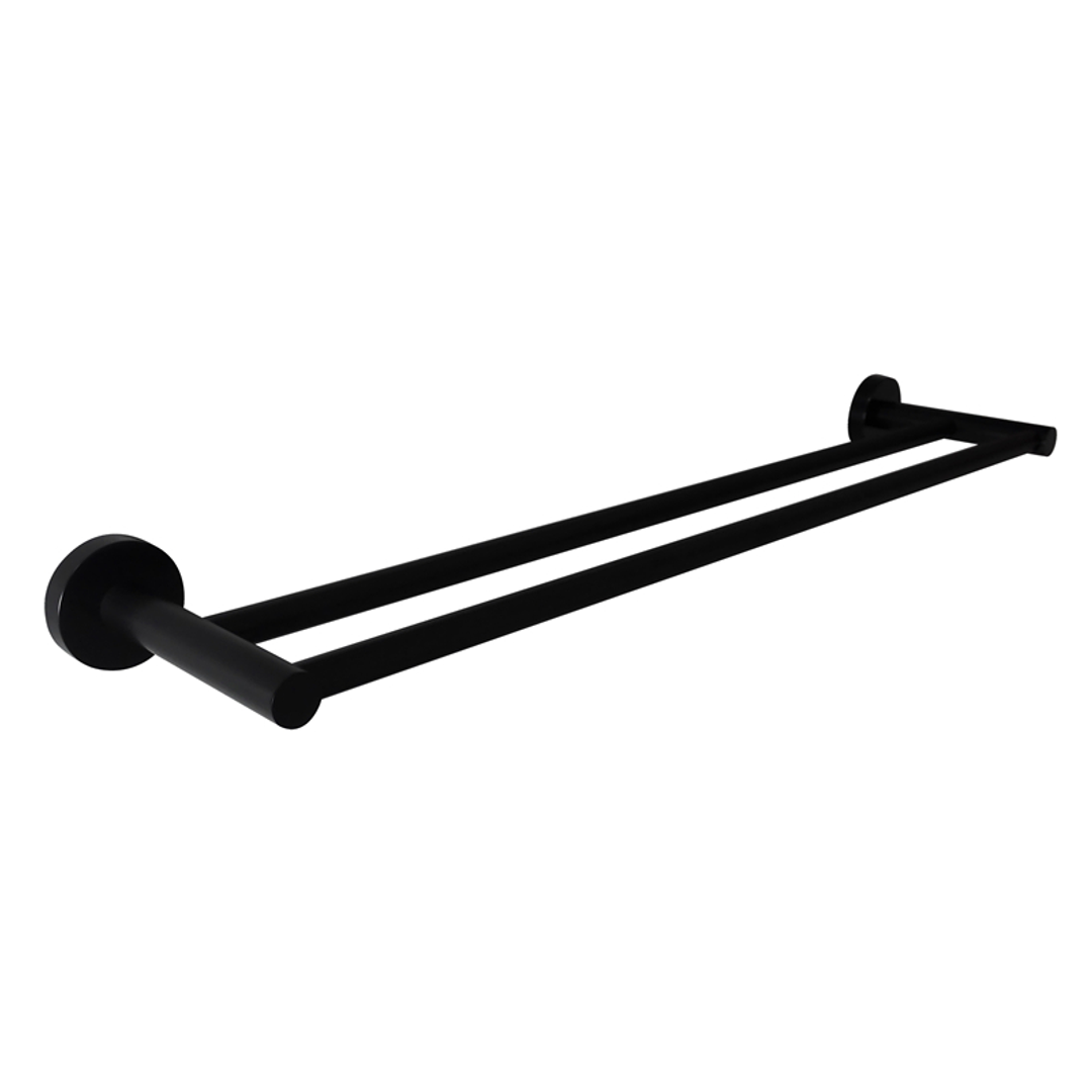 Otti Rondo Doub Towel Rail 600 Black