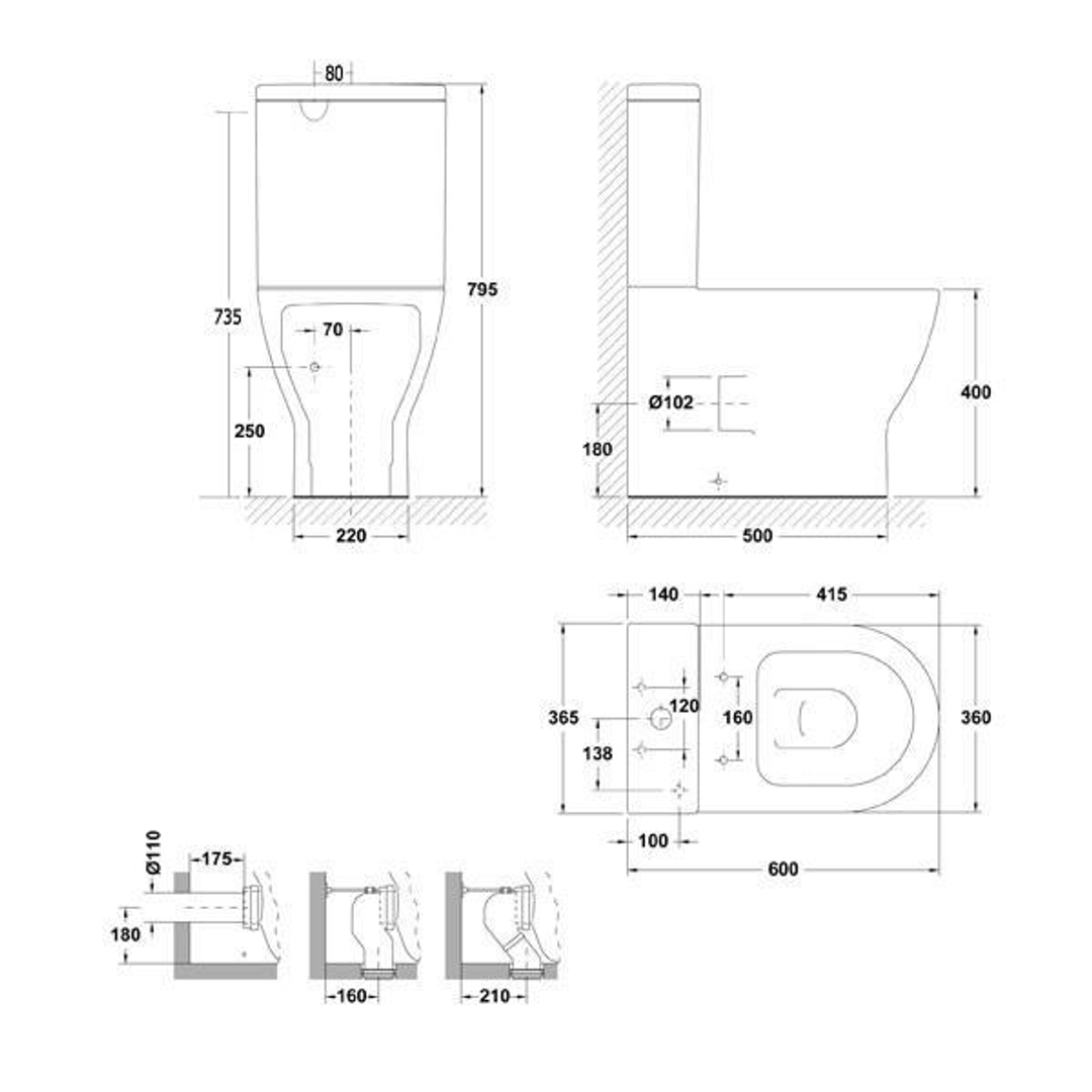 Gala Emma Btw Toilet Suite S/Close Back Entry 301213