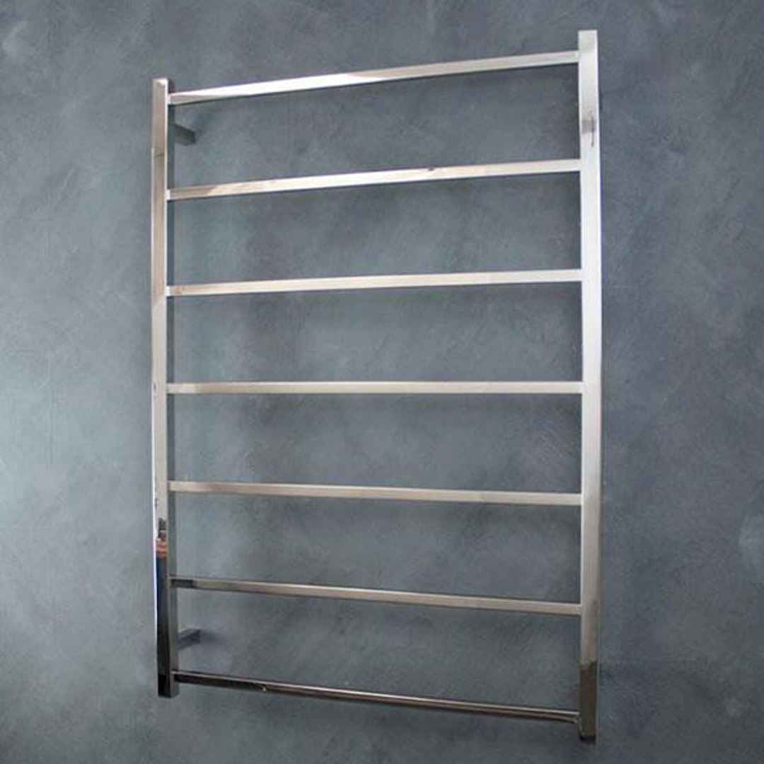 Radiant Square 7 Bar Non-Heated Towel Ladder 800 X 1130 Polished