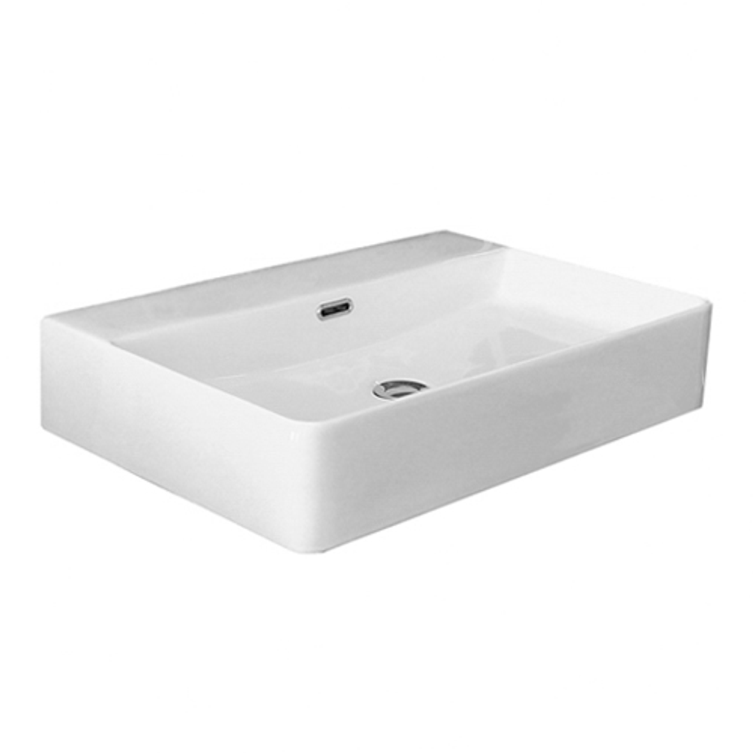 Otti Artis Above Counter Basin Nth Gloss White With Overflow Dimension: 600*420*120