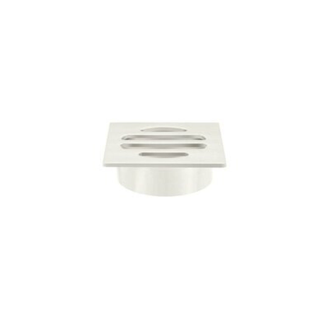 Meir Square Floor Grate Shower Drain 50mm Outlet Brushed Nickel Mp06-50-Pvdbn