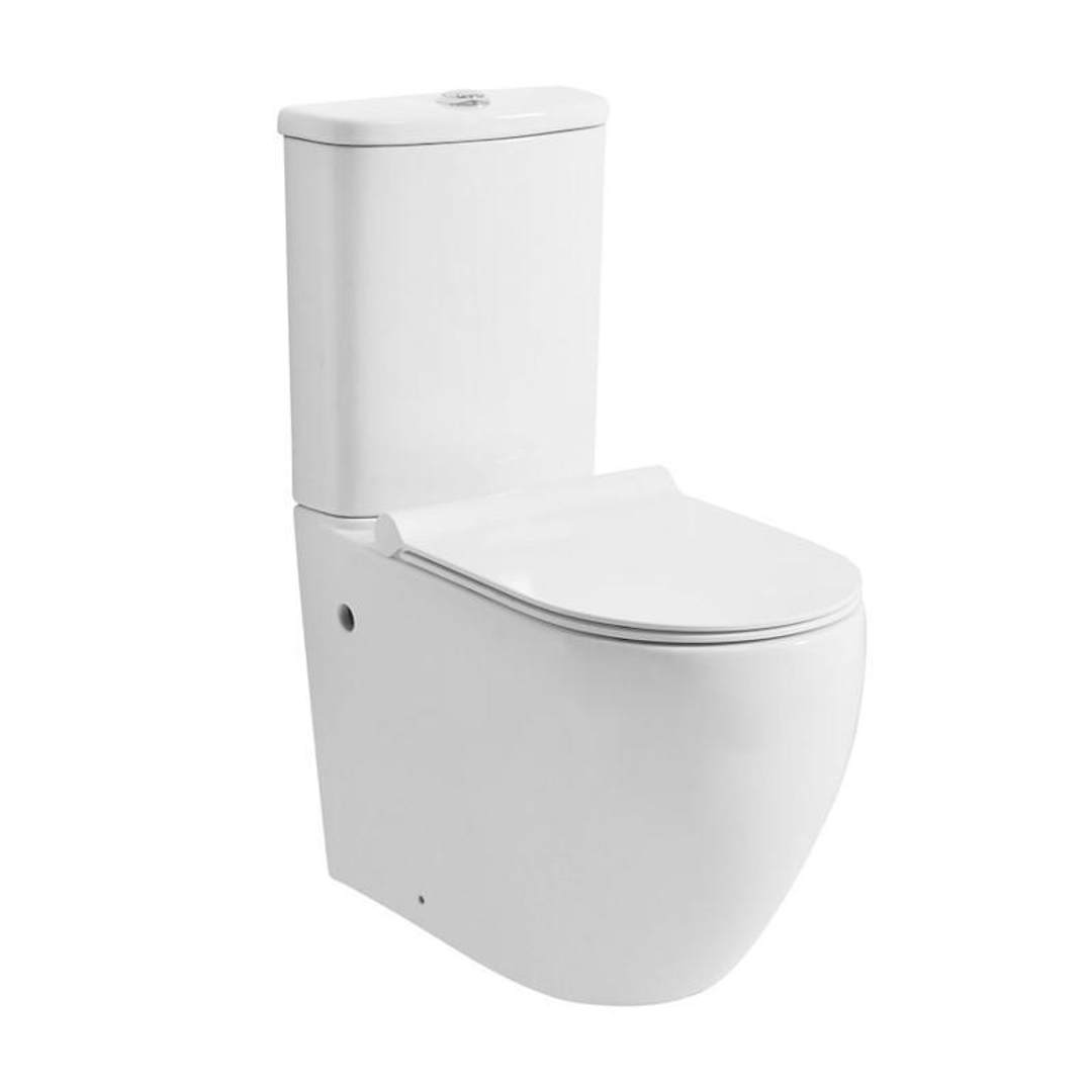 Zumi Donna Rimless Wall Faced Toilet Suite Extra Height