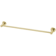 Phoenix Radii Single Towel Rail Round Plate - Brushed Gold