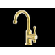 Par Tudor Basin Mixer 130Mm Gooseneck Swivel Gold