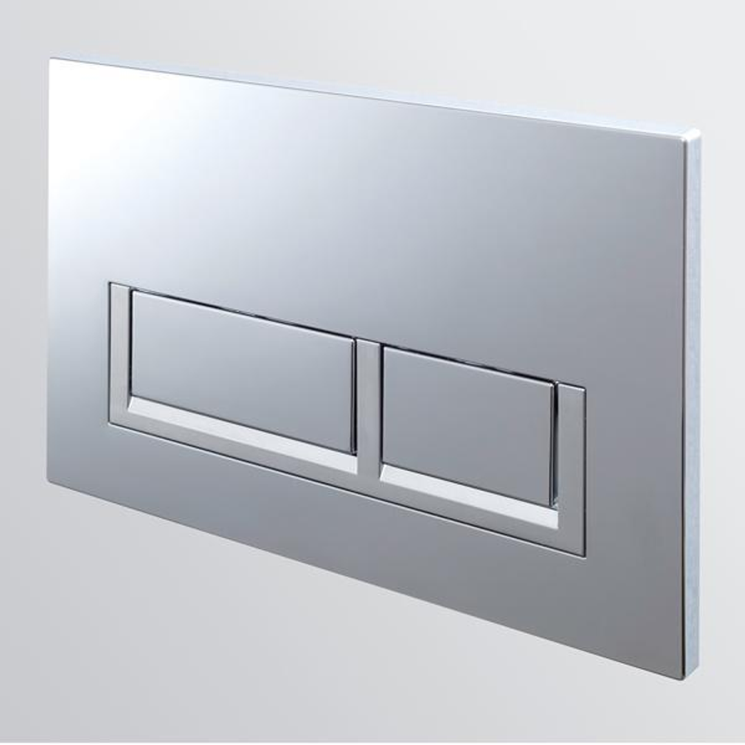 Seima Flush Plate Square Satin Chrome Sto-B400-S