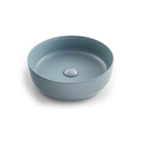 Seima Aurora Ceramic Above Counter Basin Round Matte Winter Sea