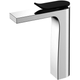 Fienza Lincoln Tall Basin Mixer Chrome & Black Handle 224107B