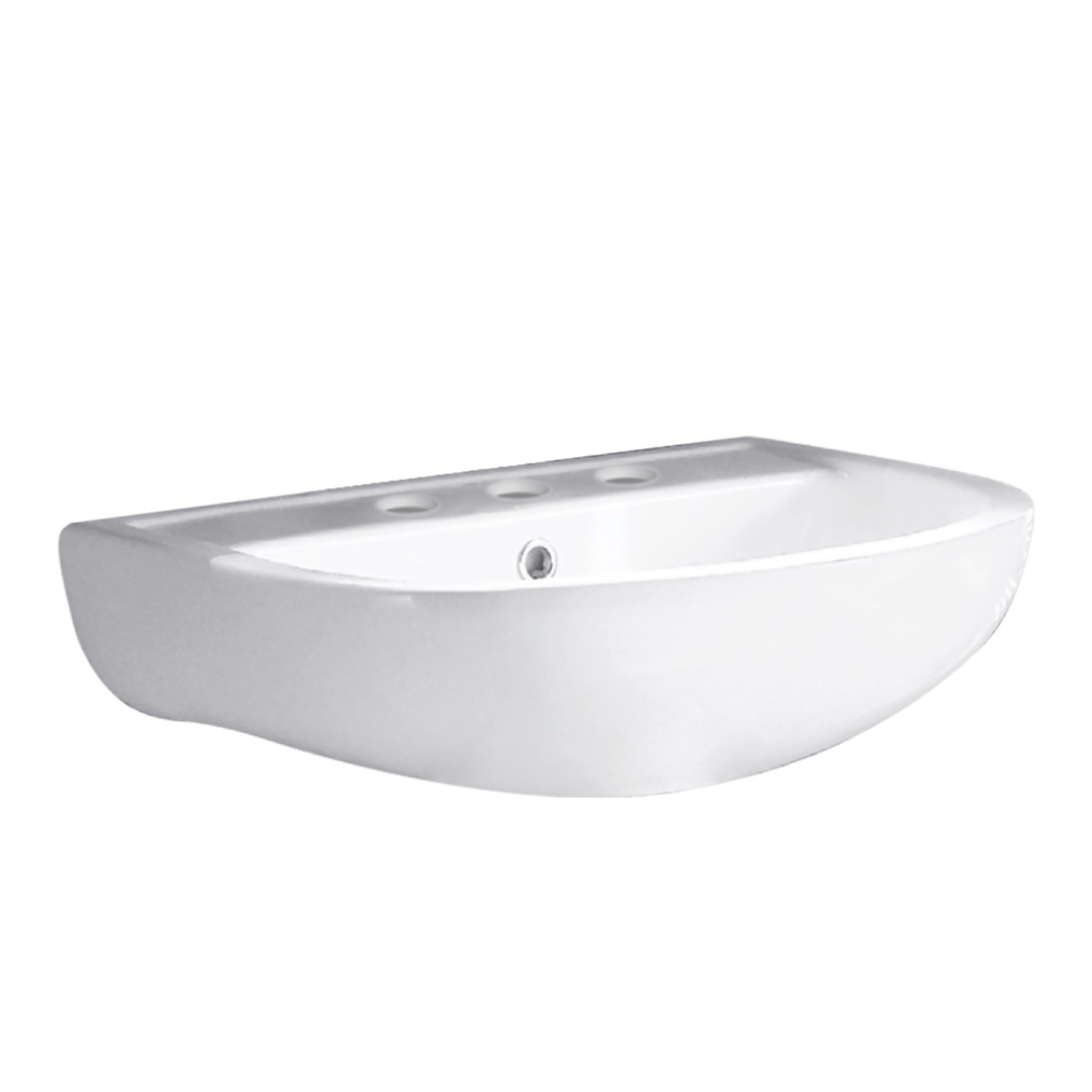 Compact Wall Hung Basin 550 (3 Tap)