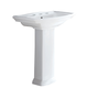 Fienza Washington 560 Wall Basin With Pedestal 560X420Mm 3Th White