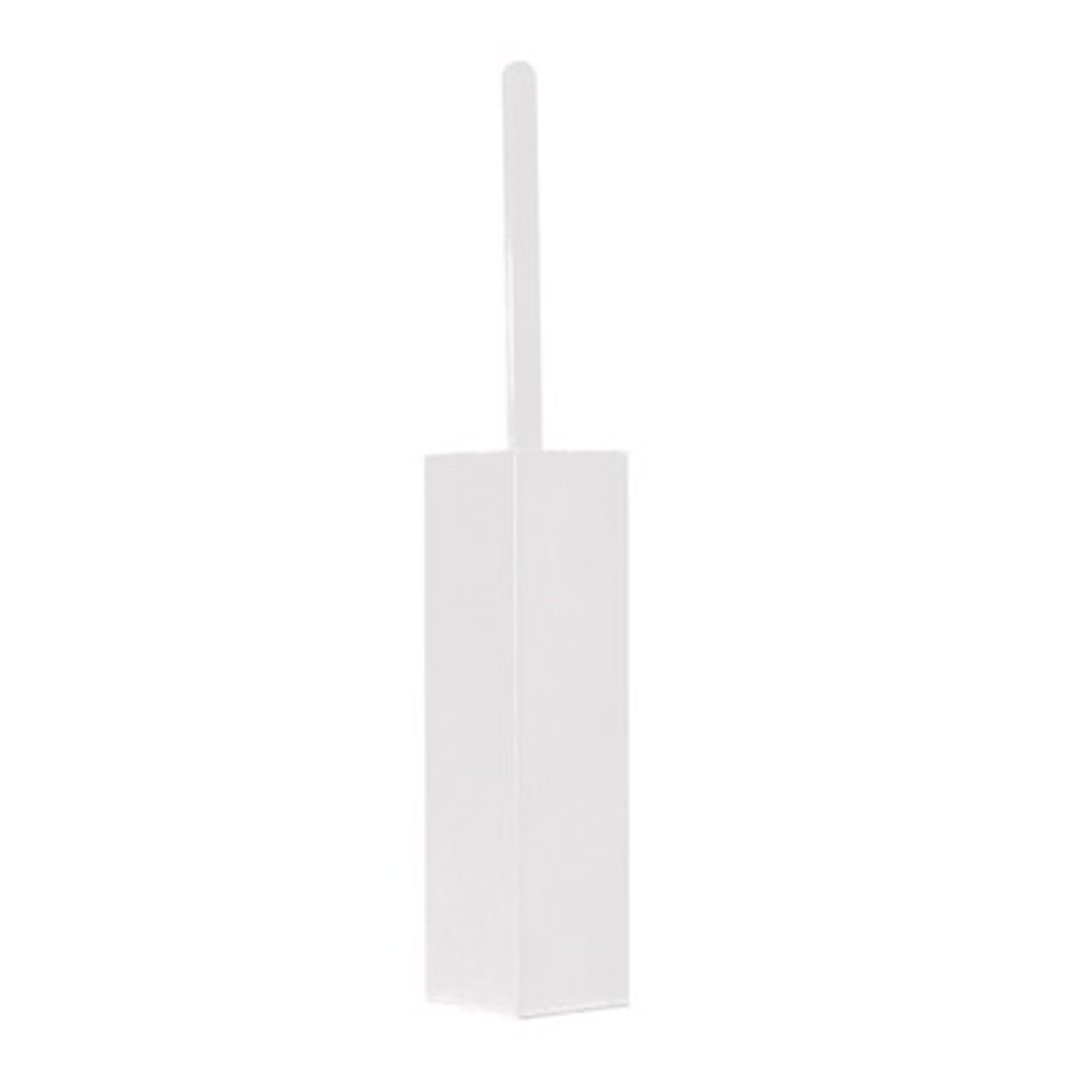 Streamline Arcisan Square Wall/Floor Toilet Brush Holder White