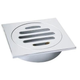 Square Drop in Trapscrew Grate 80mm Chrome