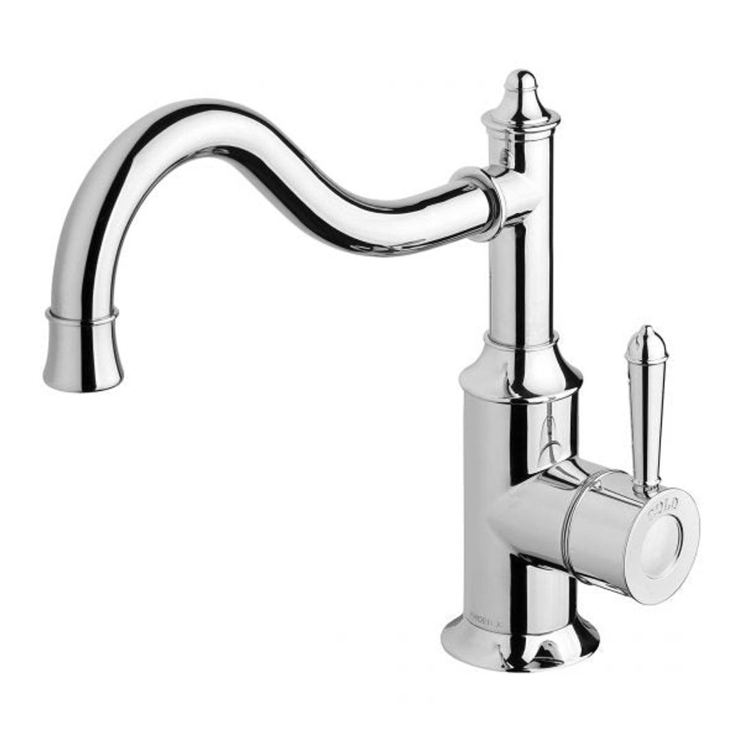 Phoenix Nostalgia Sink Mixer 220mm Shepherds Crook - Chrome