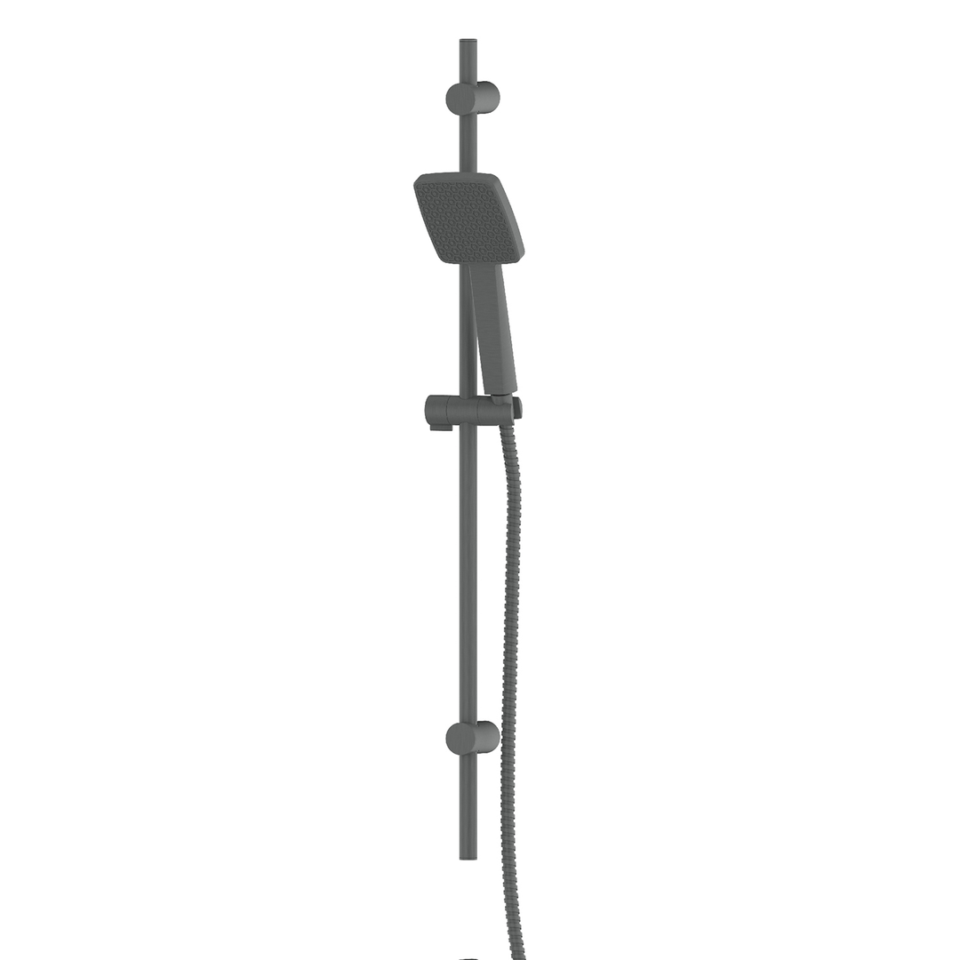 Greens Glide Syntra Rainboost Rail Shower Pvd Gun Metal