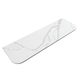 Aulic Palis White Flat Solid Surface Stone Top Curved 1200X460X25Mm