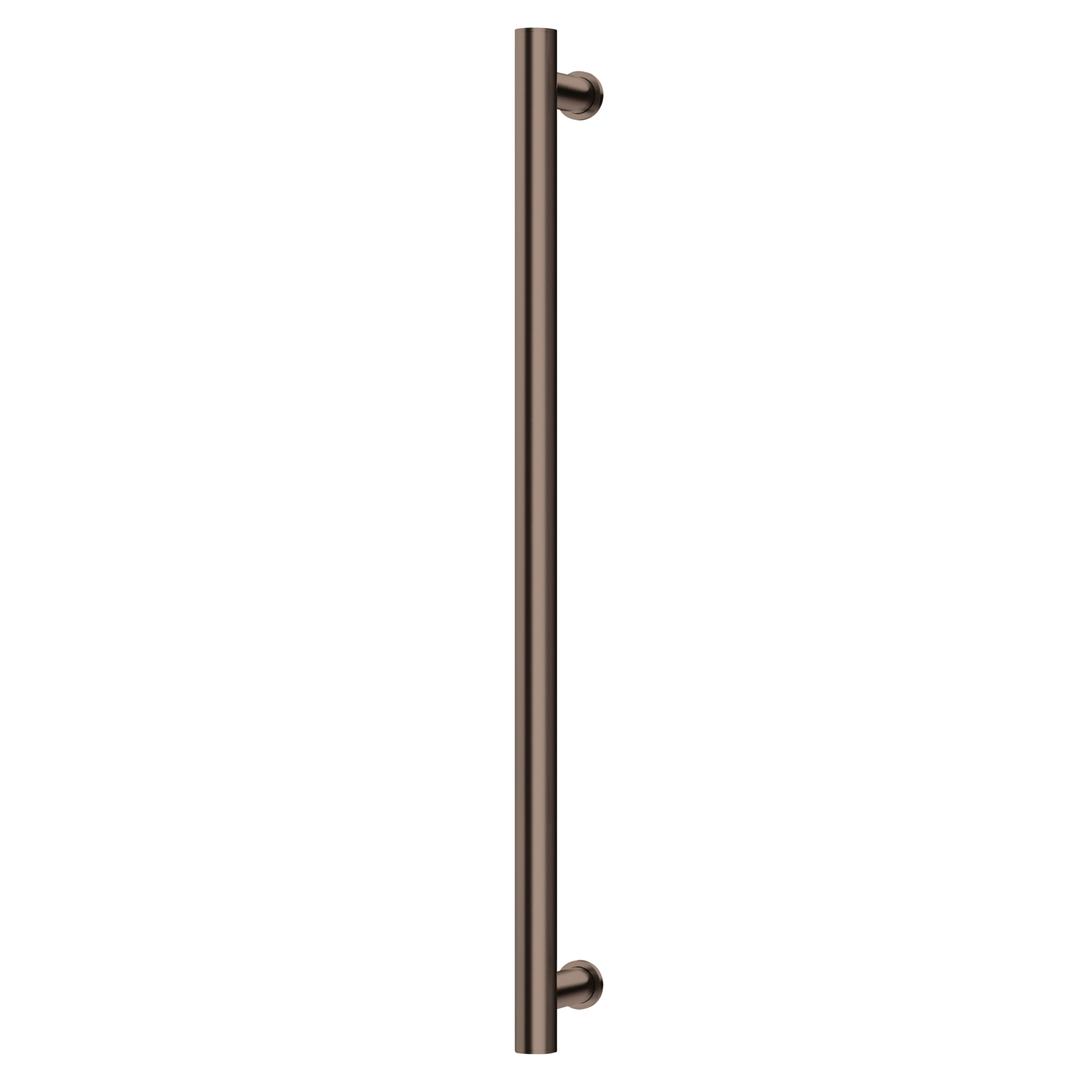 Phoenix Phoenix Heated Towel Rail Round 800Mm Brushed Bronze
