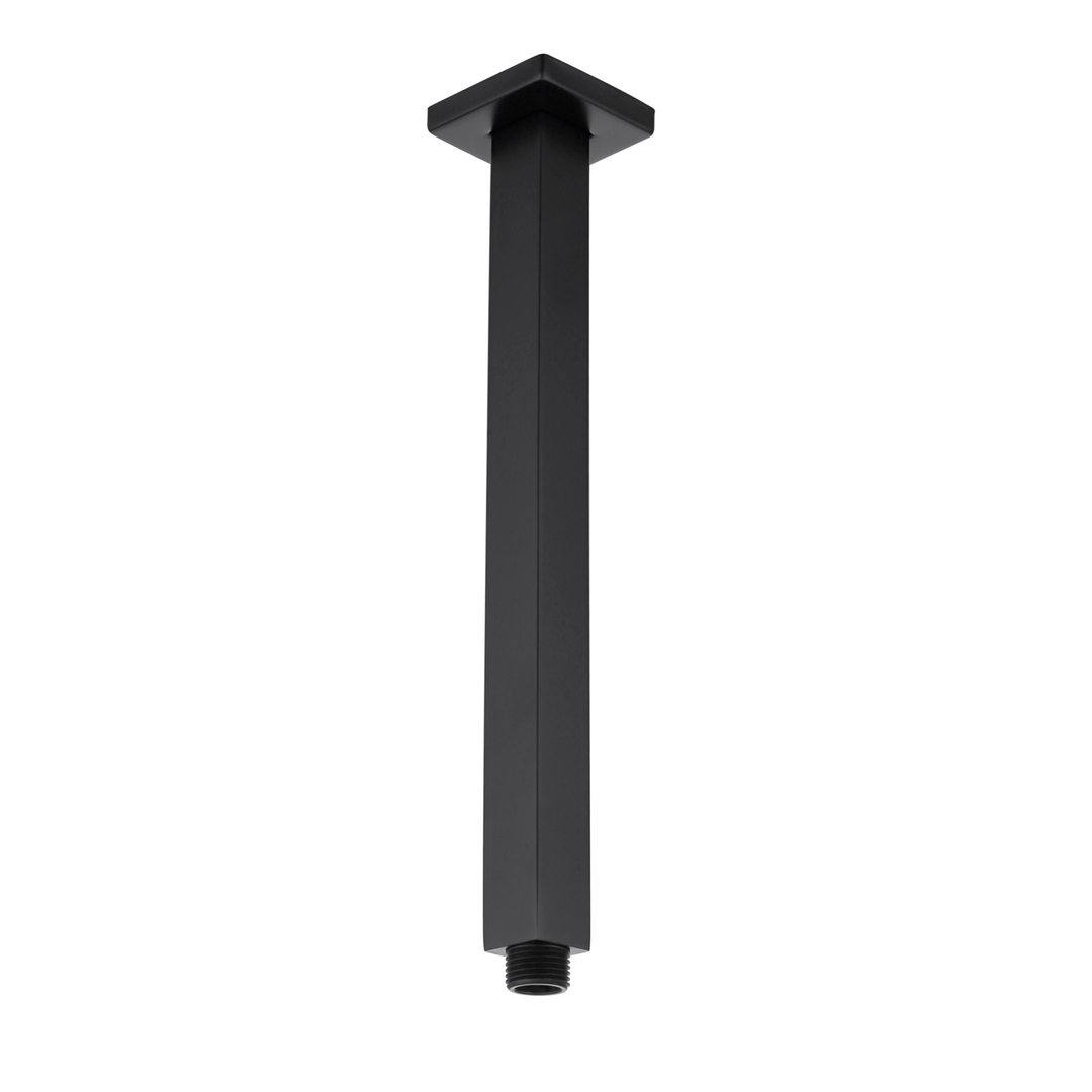 Otti Taran Square 300Mm Ceiling Shower Arm Black