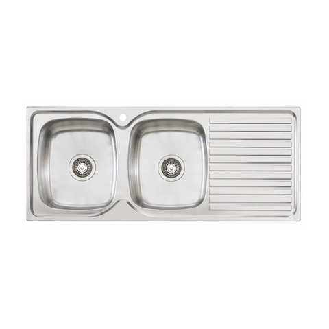 Oliveri Endeavour Ee71 Sink Left Hand Double Bowl