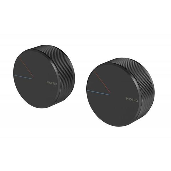Phoenix Axia Twin Shower/Wall Mixer Matte Black