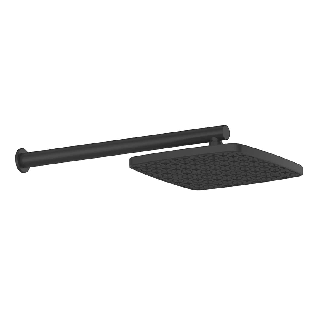 Greens Glide Syntra Rainboost Wall Shower^Matte Black