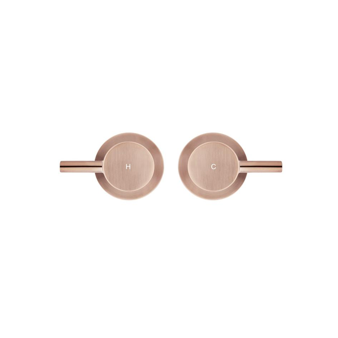 Meir Round Quarter Turn Wall Top Assemblies Champagne