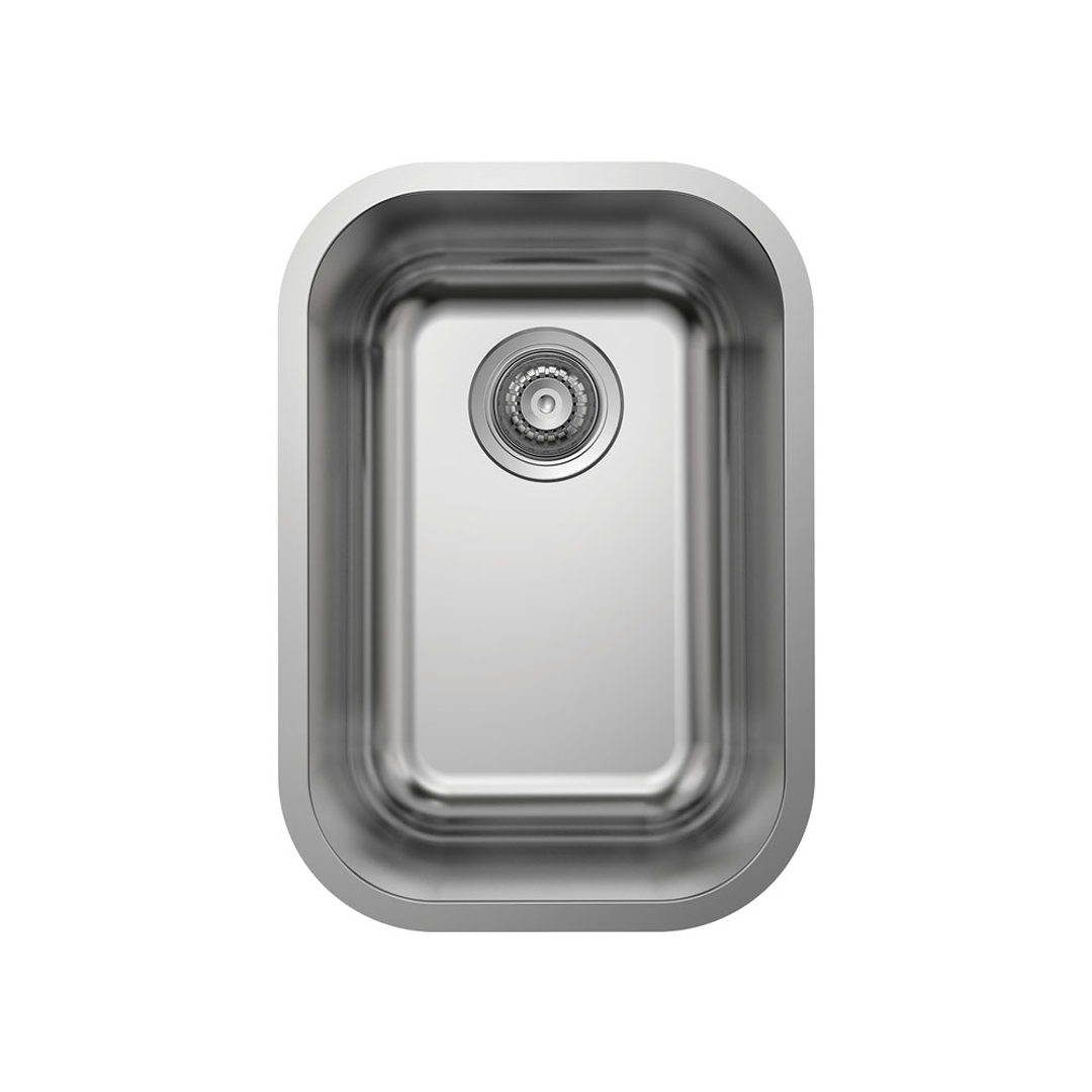 Fienza Tiva 345 Kitchen Sink Single Bowl Top Or Undermount 22L Nth 345X495X180Mm