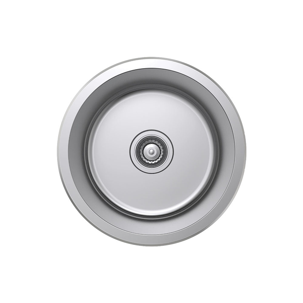 Fienza Tiva Kitchen Sink Round Bowl Topmount 18L Nth 430X430X180mm